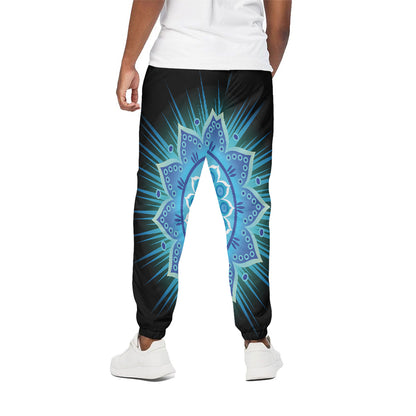 Vishuddha Chakra Mandala Print Cotton Pants