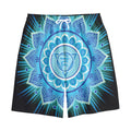 Vishuddha Chakra Mandala Print Cotton Shorts