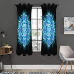 Vishuddha Chakra Mandala Print Curtain