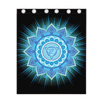 Vishuddha Chakra Mandala Print Curtain