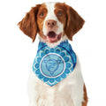 Vishuddha Chakra Mandala Print Dog Bandana
