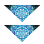 Vishuddha Chakra Mandala Print Dog Bandana