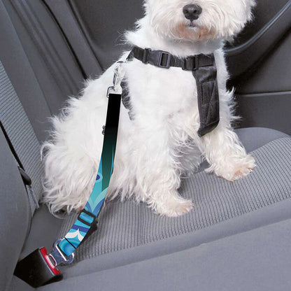 Vishuddha Chakra Mandala Print Dog Seat Belt