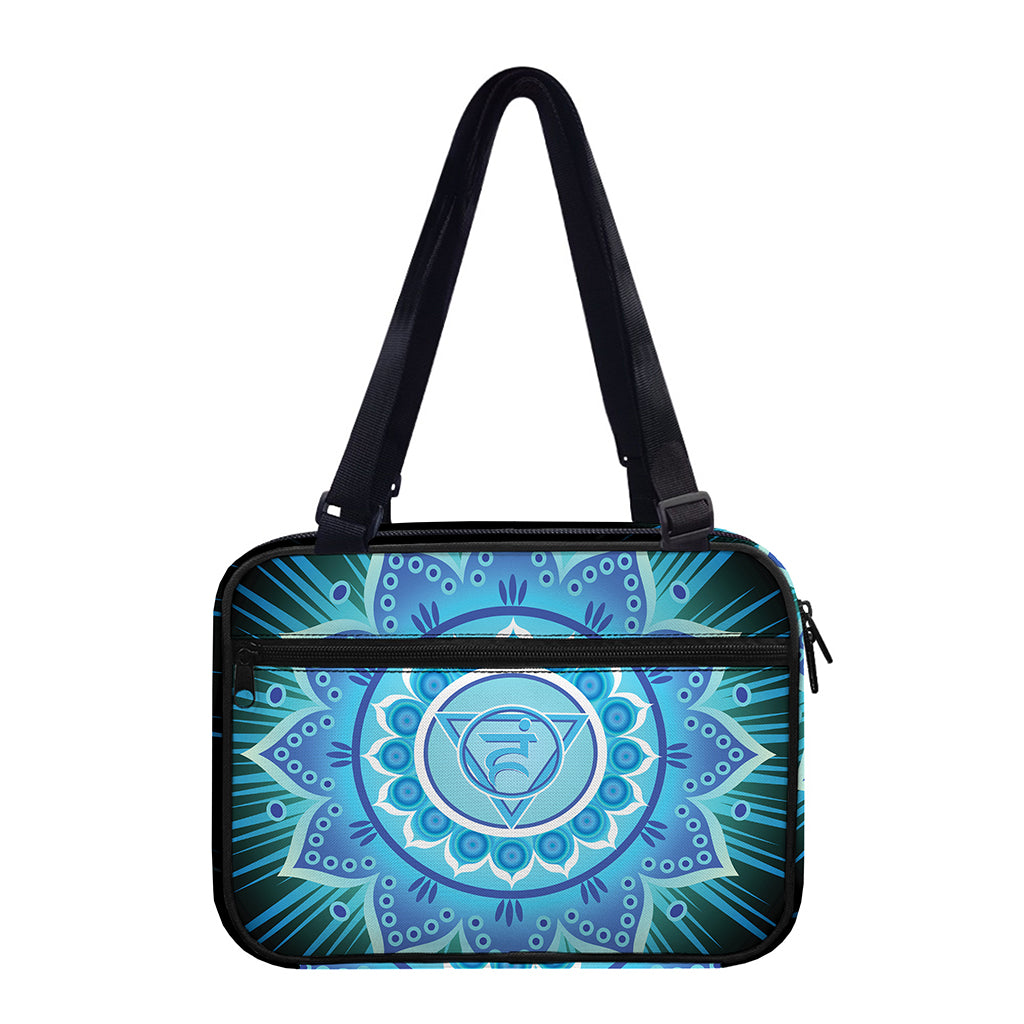 Vishuddha Chakra Mandala Print Double Strap Bible Bag