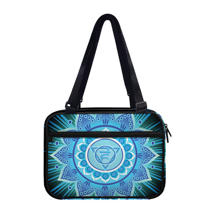 Vishuddha Chakra Mandala Print Double Strap Bible Bag