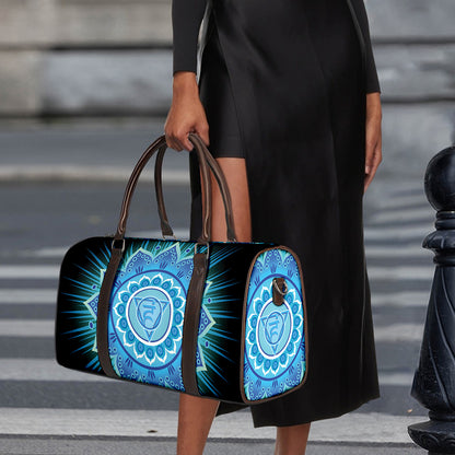 Vishuddha Chakra Mandala Print Duffle Bag