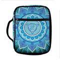 Vishuddha Chakra Mandala Print Front Pocket Bible Bag