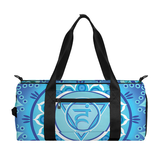 Vishuddha Chakra Mandala Print Gym Bag