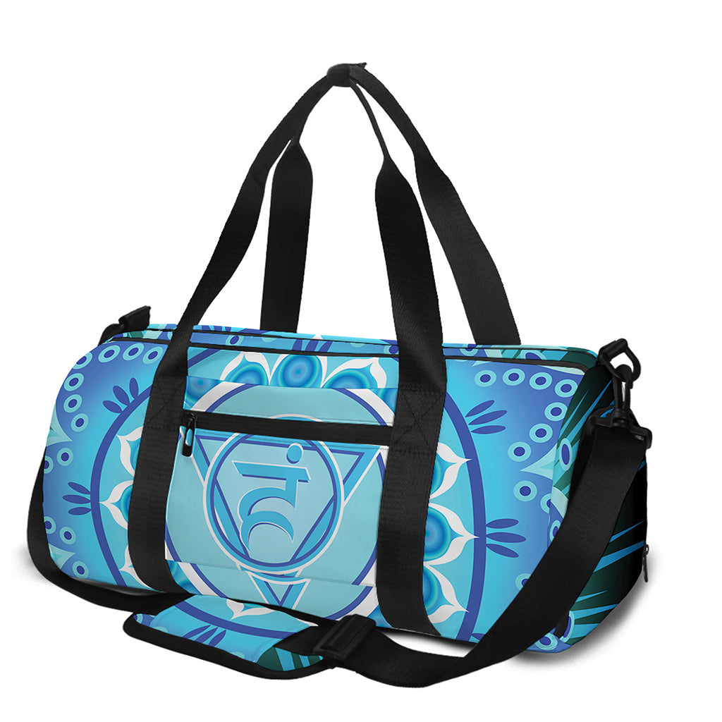 Vishuddha Chakra Mandala Print Gym Bag