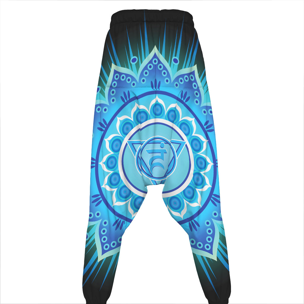 Vishuddha Chakra Mandala Print Hammer Pants