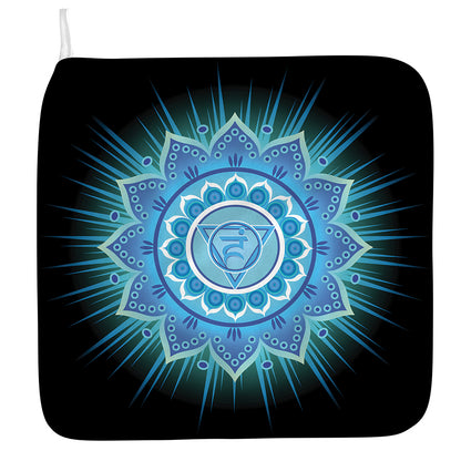 Vishuddha Chakra Mandala Print Hand Towel