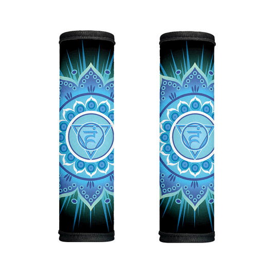 Vishuddha Chakra Mandala Print Handle Covers