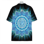 Vishuddha Chakra Mandala Print Hawaiian Shirt
