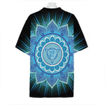 Vishuddha Chakra Mandala Print Hawaiian Shirt