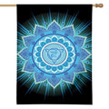 Vishuddha Chakra Mandala Print House Flag