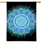 Vishuddha Chakra Mandala Print House Flag