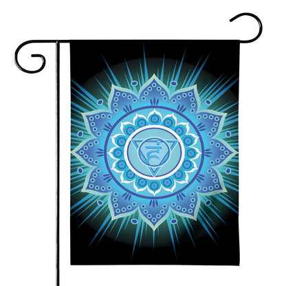 Vishuddha Chakra Mandala Print House Flag