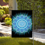Vishuddha Chakra Mandala Print House Flag