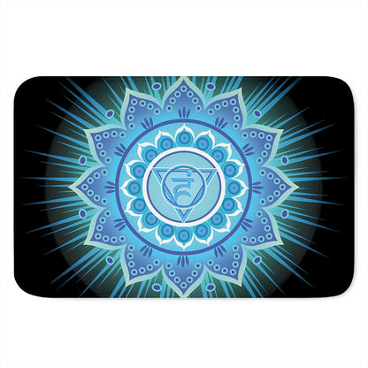Vishuddha Chakra Mandala Print Indoor Door Mat