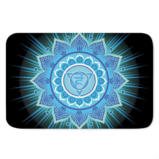 Vishuddha Chakra Mandala Print Indoor Door Mat