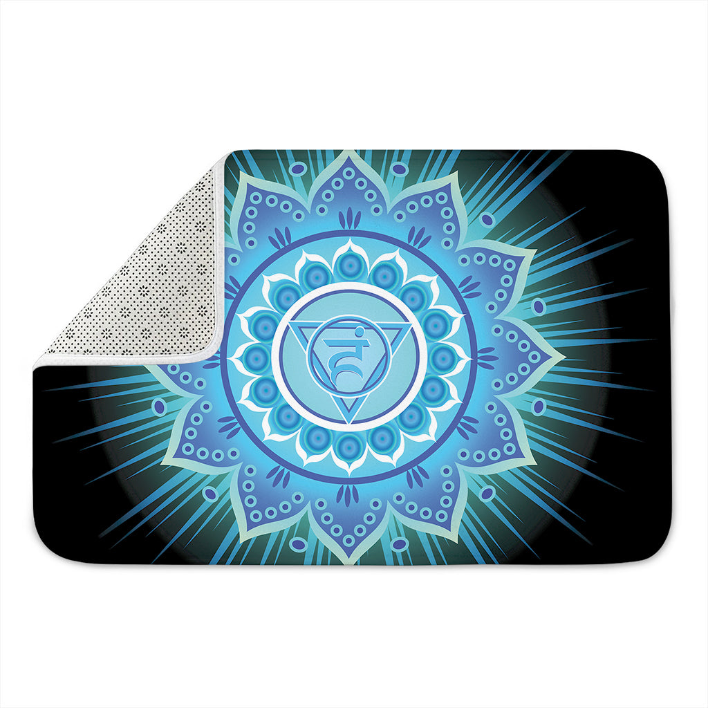 Vishuddha Chakra Mandala Print Indoor Door Mat