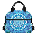 Vishuddha Chakra Mandala Print Insulated Lunch Bag
