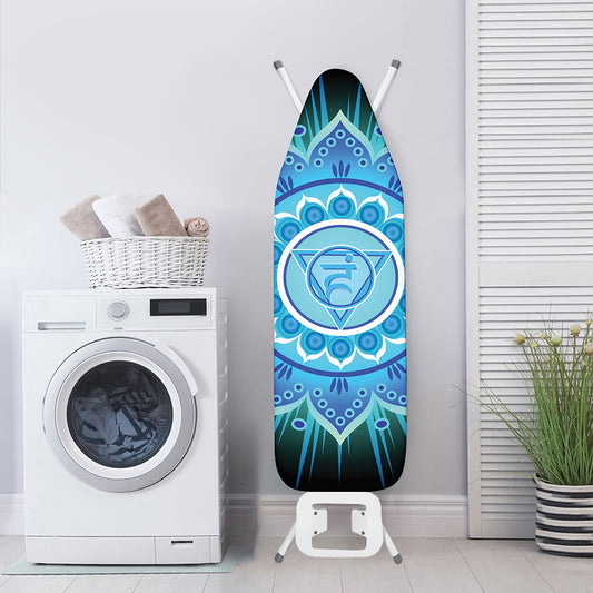 Vishuddha Chakra Mandala Print Ironing Board Cover