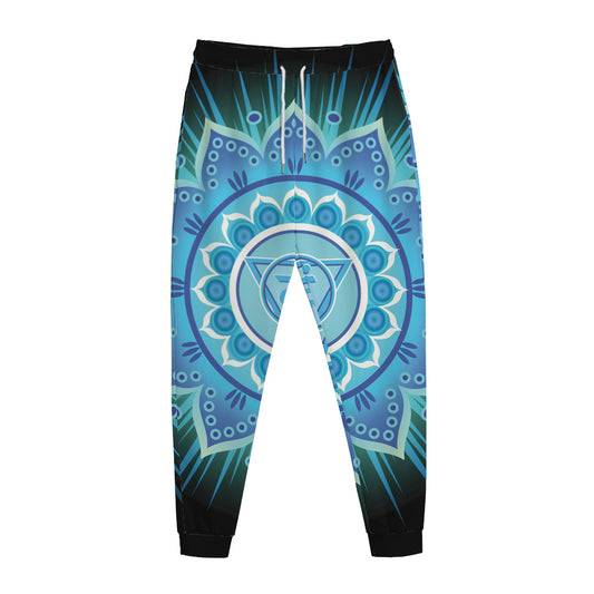 Vishuddha Chakra Mandala Print Jogger Pants
