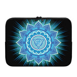 Vishuddha Chakra Mandala Print Laptop Sleeve