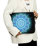 Vishuddha Chakra Mandala Print Laptop Sleeve