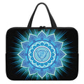 Vishuddha Chakra Mandala Print Laptop Sleeve With Handle