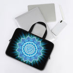 Vishuddha Chakra Mandala Print Laptop Sleeve With Handle