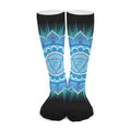 Vishuddha Chakra Mandala Print Long Socks