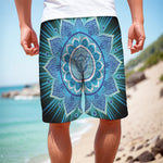 Vishuddha Chakra Mandala Print Men's Cargo Shorts