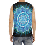 Vishuddha Chakra Mandala Print Men's Fitness Tank Top