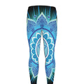 Vishuddha Chakra Mandala Print Men's Leggings