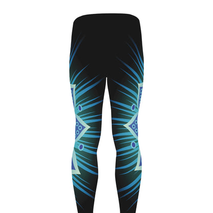 Vishuddha Chakra Mandala Print Men's leggings
