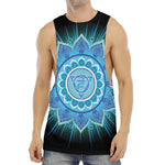 Vishuddha Chakra Mandala Print Men's Muscle Tank Top