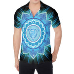 Vishuddha Chakra Mandala Print Men's Shirt