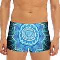 Vishuddha Chakra Mandala Print Men's Short Boxer Briefs