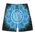 Vishuddha Chakra Mandala Print Men's Swim Trunks