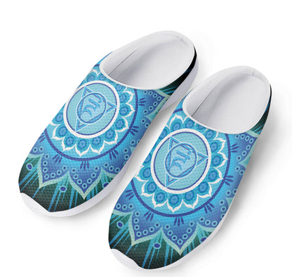 Vishuddha Chakra Mandala Print Mesh Casual Shoes