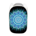 Vishuddha Chakra Mandala Print Mesh Laundry Hamper