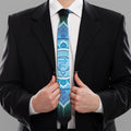 Vishuddha Chakra Mandala Print Necktie