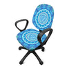 Vishuddha Chakra Mandala Print Office Chair Cover