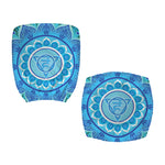 Vishuddha Chakra Mandala Print Office Chair Cover