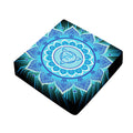 Vishuddha Chakra Mandala Print Outdoor Seat Cushion Cover
