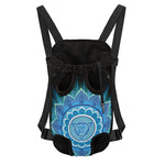 Vishuddha Chakra Mandala Print Pet Carrier Backpack