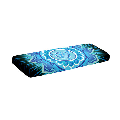 Vishuddha Chakra Mandala Print Piano Keyboard Cover