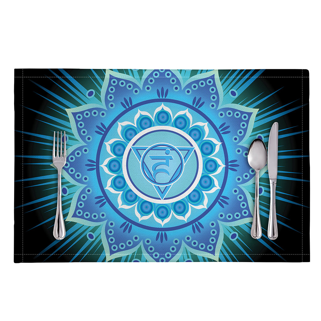 Vishuddha Chakra Mandala Print Placemat